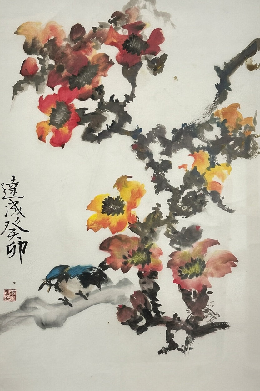 SO TAT SHING - Red Kapok Bird, 2023